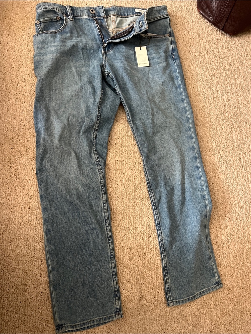 Bonobos Straight Light Wash Blue Jeans